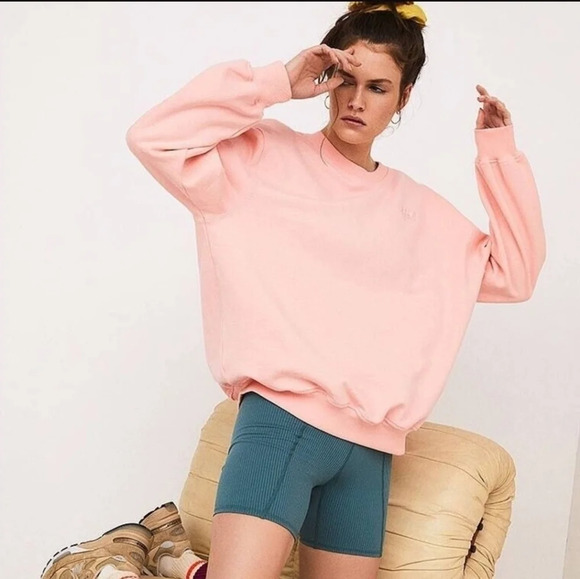 For Love & Lemons Alex Logo Embroidered Sweatshirt NWT - Picture 1 of 6